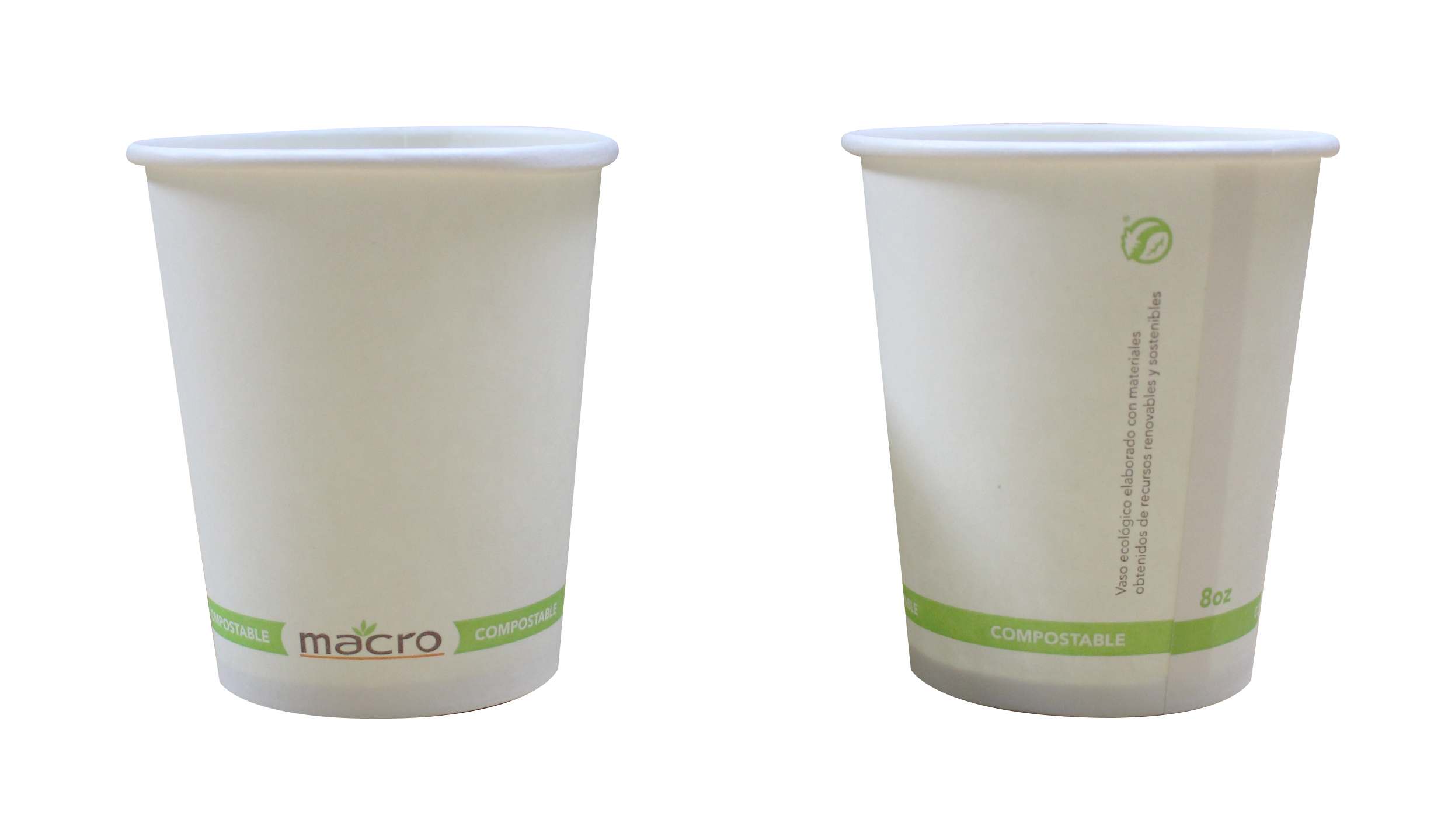 Vaso Compostable Macro para Bebida Caliente